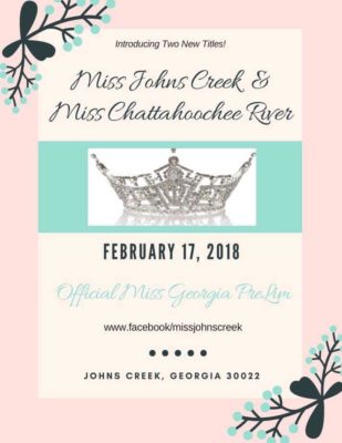 Miss Johns Creek Miss Chattahoochee River Pageant